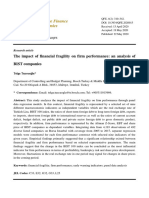 The Impact of Financial Fragility On Firm Performance: An Analysis of BIST Companies