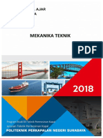 A MEKANIKA TEKNIK. Program Studi D3 Teknik Permesinan Kapal. Jurusan Teknik Permesinan Kapal