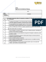 Evaluación Procedimiento Investigacion de Incidentes Macep