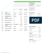 Purchase: Debit Account Transactions Date Description Type Amount Available