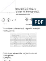 Ecuaciones Diferenciales Segundo Orden No Homogeneas Coeficientes Indeterminados