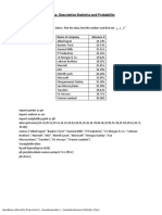 Assignment 2 - Set+1 - Descriptive+Statistics+Probability+ (2) A