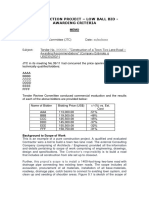 Low Ball Bid Awarding Criteria