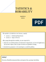 Statistics & Probability: Quarter 4 Week 1