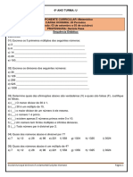 Matemática - Setembro - 6ano - ALUNOS