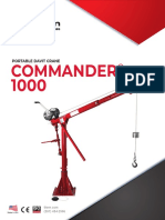 Commander 1000 5PT10 Davit Crane Product Sheet - PS5PT10-A-0221