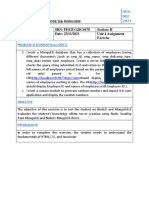 Unit 4:node JS& Mongodb Name: V Anirruth SRN: PES2UG20CS478 Section: H Date: 23/11/2021 Unit 4 Assignment Exercise