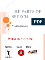 The Parts of Speech: Prof - Bitari Wissam