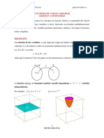 Funciones en Varias Variablesv