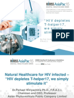 "HIV Depletes T-Helper17, We Simply Stimulate It": by Prof. DR - Pichaet Wiriyachitra PH.D., F.R.A.C.I