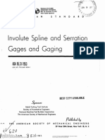 Involute Spline and Serration Gages and Gaging: Superseded