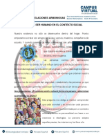 Sesiones 05-06-07-08 - 3â° DPCC - El Ser Humano-Valores - Conflictos - Cultura de Paz