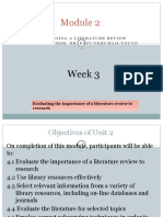 Week 3: Doing A Literature Review Lecturer: Dr. Kofi Nkrumah-Young