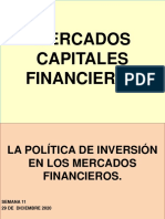 La Política de Inversión en Los Mercados Financieros