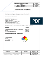 Hoja de Seguridad Limpiador 1a Compress