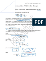 PDB Orde Dua Homogen & Aplikasi