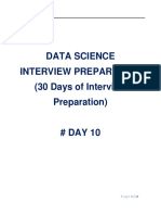 Data Science Interview Preparation (#DAY 10)