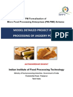 Model Detailed Project Report Processing of Jaggery Powder