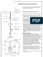 Assembly / Installation Instructions: 6 Corporate Parkway Goose Creek SC 29445 WWW Quoizel Com, - .