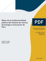 Retos de La Institucionalidad Pública Del Sistema de CTI en Perú