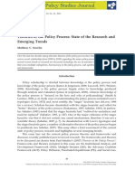 Nowlin, Matthew C. (2011) Theories of The Policy Process