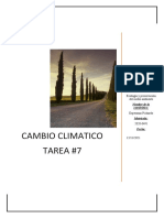 Cambio Climático, Tarea #7 (WLBP) .