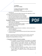 Cost and Management Accounting I Chapter I: Fundamentals of Cost Accounting