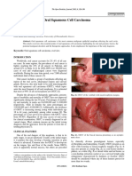 Current Aspects On Oral Squamous Cell Carcinoma: Anastasios K. Markopoulos