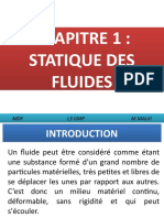 Chapitre 1: Statique Des Fluides