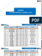 111 Jadwal Perjalanan Kereta Api Sesuai Gapeka 2021