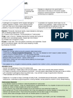 Disease Summary Sheet