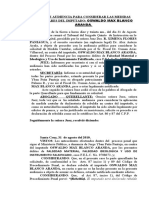 Acta de Audiencia para Considerar Las Medidas Cautelares Del Imputado Oswaldo Max Blanco Aranda