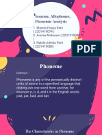 GROUP 4 (Phoneme, Allophones, Phonetic Analysis)