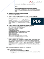 Preguntas Frecuentes Sobre Cajeros Automáticos (Atms) : Operaciones Sin Tarjeta