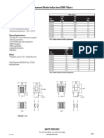 Common Mode Inductors/EMI Filters: Special Features