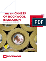 Thickness of Rockwool Insulation