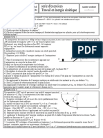 Chapitre 3 Exercices Travail Et Énergie Cinétique