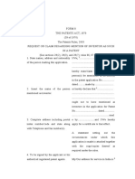 India Patent Form 8