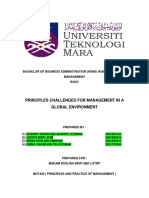 Group 1 Principles - Challenges - For - Management - in - A - Global - Environmen