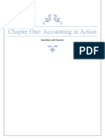 Chapter One: Accounting in Action: Questions and Answers