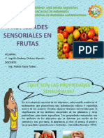 Propiedades Sensoriales de Frutas