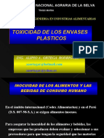 Toxicologia de Envases Plasticos. Migracion (2 Sesiones)