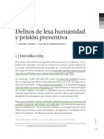 Toledo y Szarangowicz - Delitos de Lesa Humanidad y Prisión Preventiva - Revista Pensamiento Penal