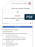 MinE424 - 05ControlOfProjects-CPM and PERT Methods (Part-1)