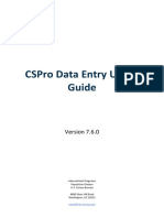 CSPro Data Entry User's