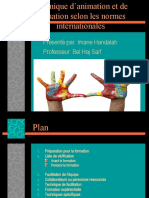 Technique D'animation Et de Formation Selon Les Normes Internationales