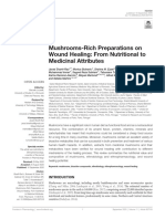 Mushrooms-Rich Preparations On Wound Healing: From Nutritional To Medicinal Attributes