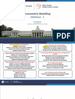 Econometric Modelling: Module - 1