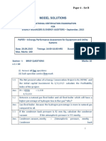 Energy Perfomance Assessment For Equipmenet and Utility