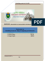 Done By:: Scheduling System For CCI of HU